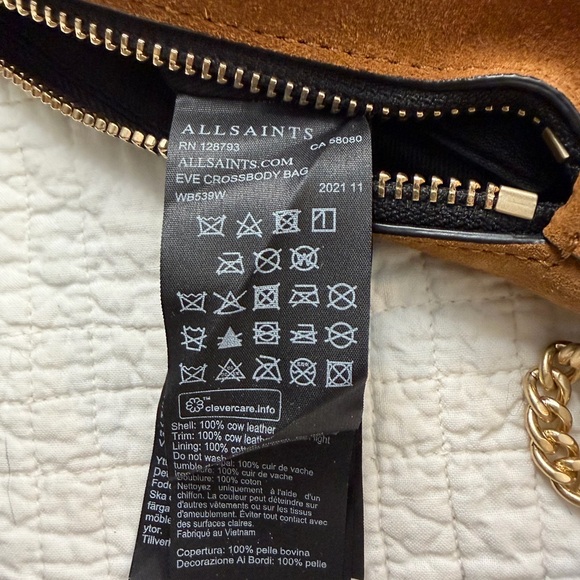 All Saints Eve  Suede Shoulder Bag - Picture 9 of 9